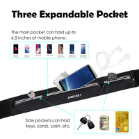 HAISSKY pitna sportowa torba do biegania Ultra cienki zamek błyskawiczny kieszonkowy portfel etui saszetka biodrowa składana kolarstwo na świeżym powietrzu 5